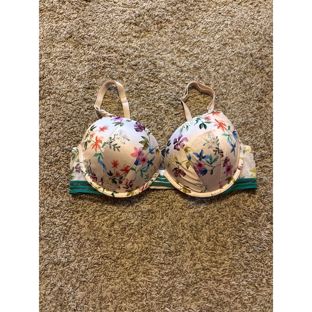Victoria's Secret floral colorful Push Up bra